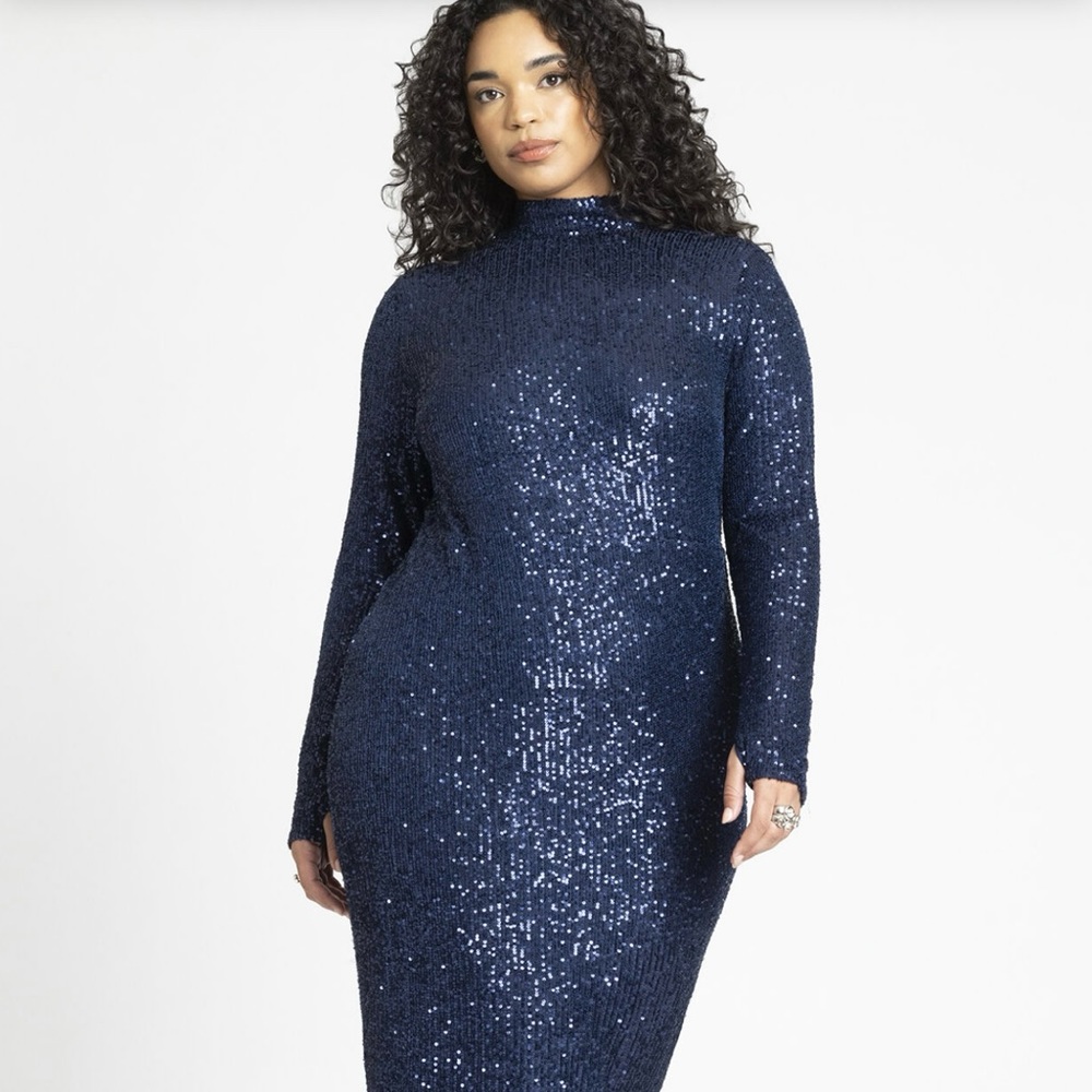 Open Back Sequins Dress